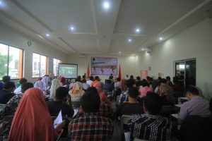 Suasana diskusi interaktif persoalan pembentukan Badan Siber Nasiobal (BSN) oleh LPM STIKPRESS di Aula Kampus STIK-P